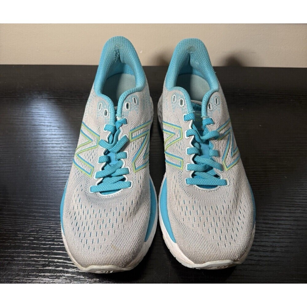 New Balance Womens 880 V11 Cyclone Fresh Foam Athletic Shoes Grey Blue Size 7.5